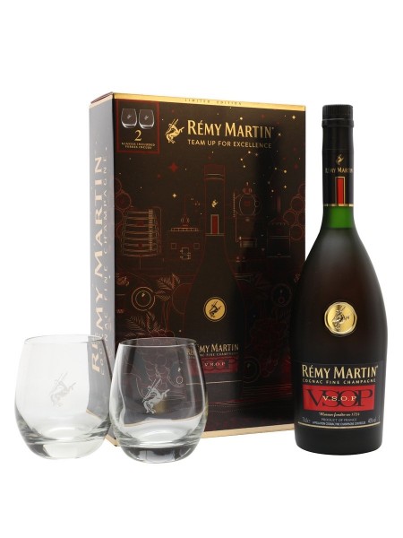 Remy Martin - VSOP Cognac Gift Set w/Shot Glasses - Pop's Wine