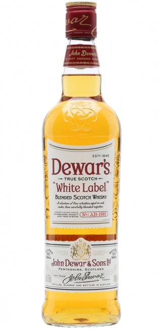 Dewars White Label Scotch 1L