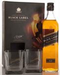 Johnnie Walker - Black Label Scotch Whisky 12 Year Gift Set with two Highball glasses (750ml)