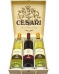 Cesari - 3-pack Wood Gift Set, 2-Pinot Grigio, 1 Merlot 0 (750)