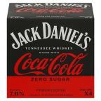 Jack Daniel's - Whiskey & Coca Cola Zero Sugar Ready to Drink 0 (357)