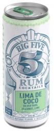 Big Five Rum Cocktail - Lima De Coco (4 pack 355ml cans) (4 pack 355ml cans)